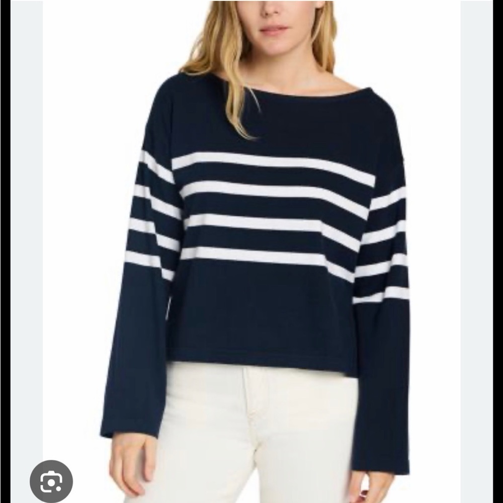 Faherty Sport Jersey boat neck long-sleeve size small.